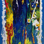 Jumpin' Jack Flash, Acrylic on boxed canvas, 170 x 70 cm, 2019